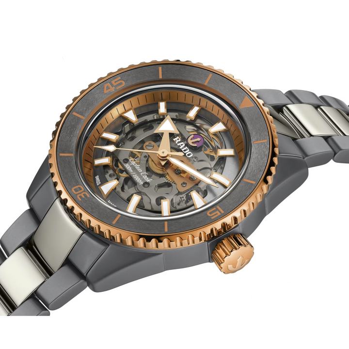 Captain Cook High-Tech Ceramic Skeleton 43MM Watch