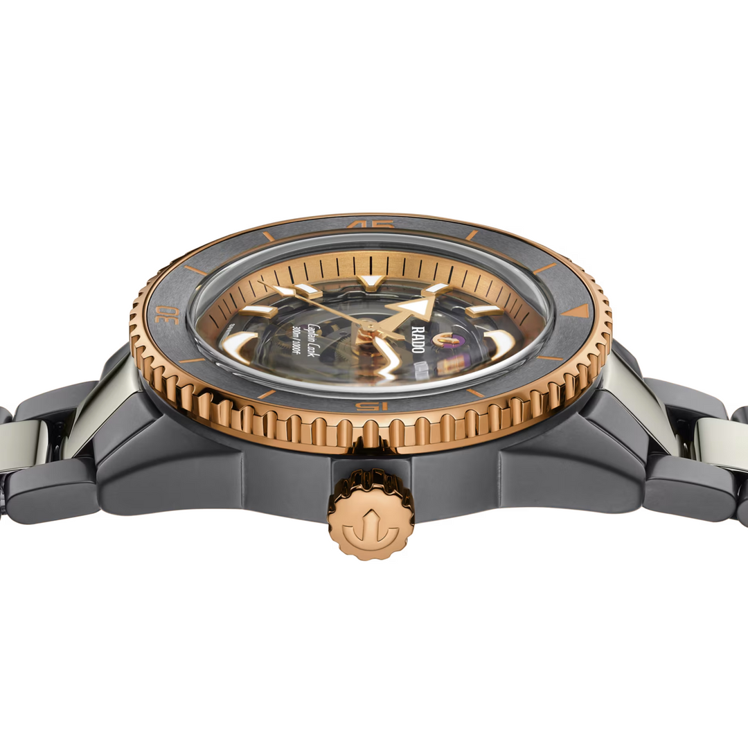 Captain Cook High-Tech Ceramic Skeleton 43MM Watch