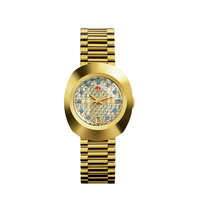DiaStar Original Ladies White/Blue Crystal Dial 27MM Watch