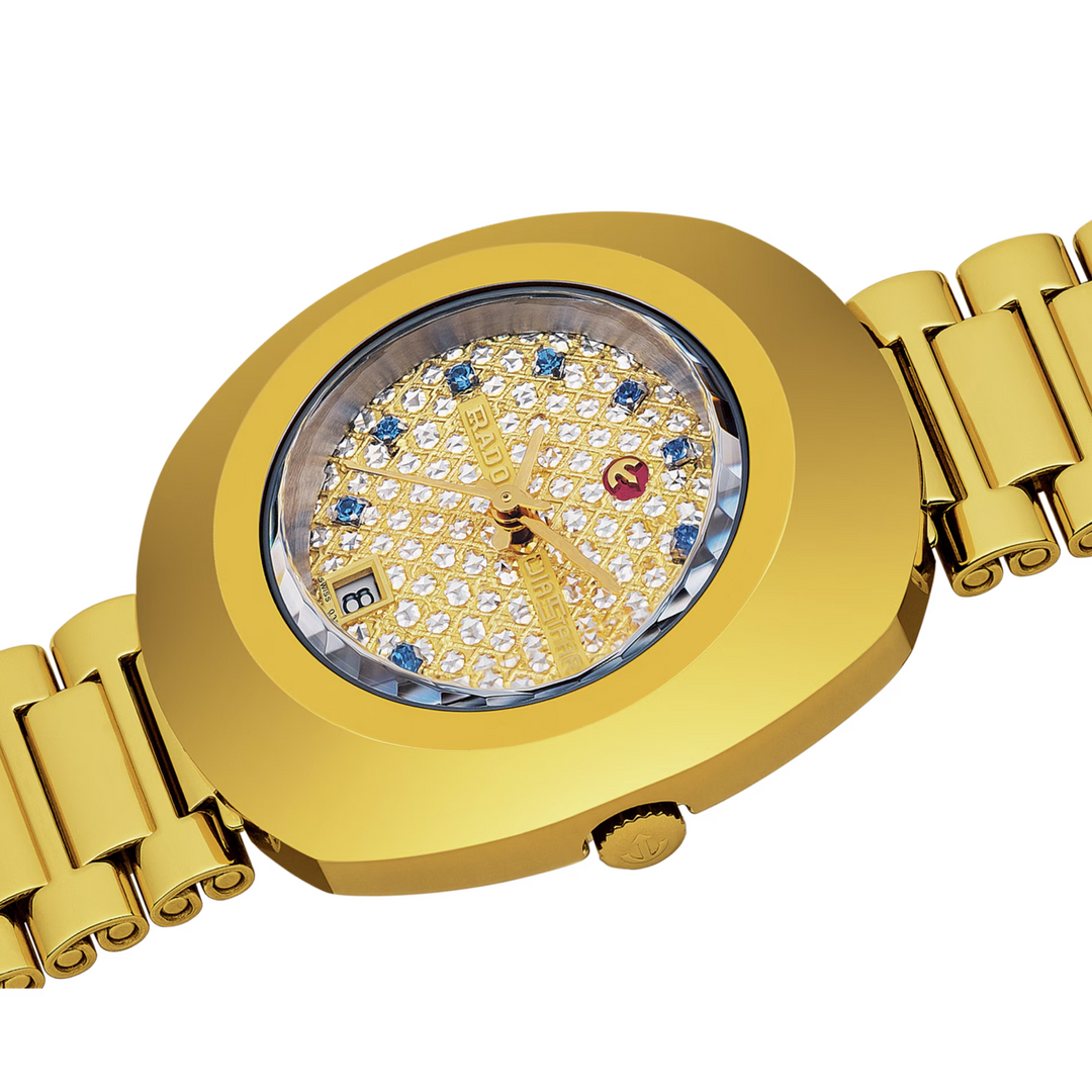 DiaStar Original Ladies White/Blue Crystal Dial 27MM Watch
