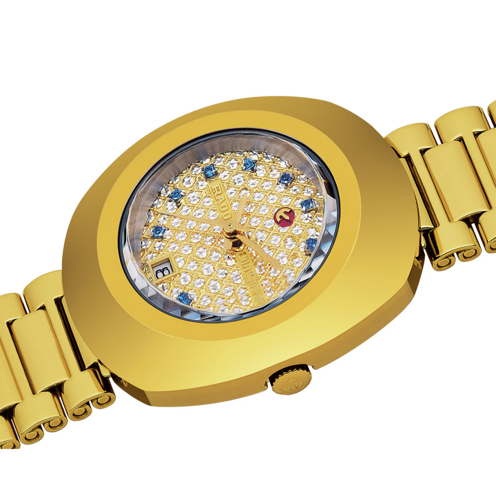 DiaStar Original Ladies White/Blue Crystal Dial 27MM Watch