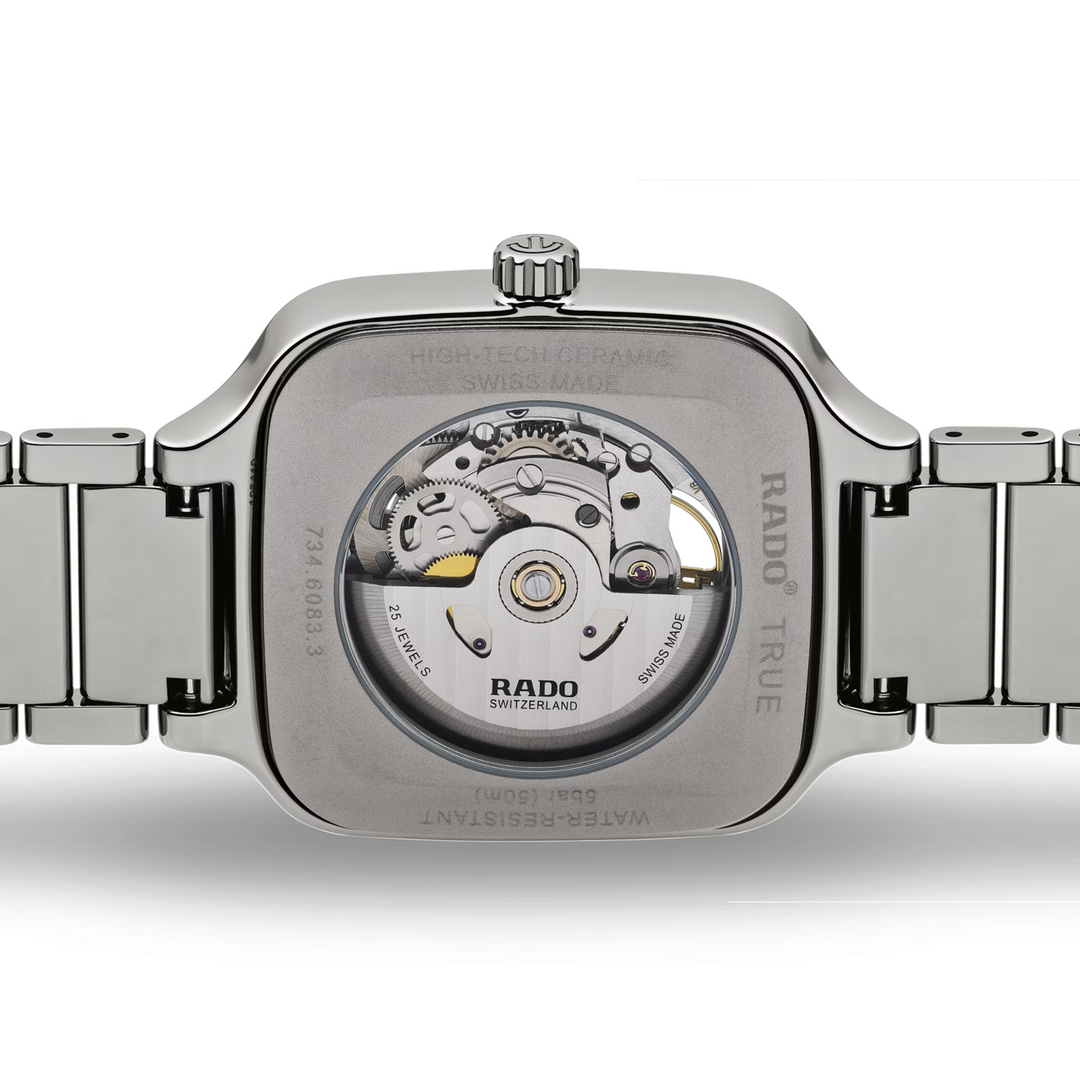True Square Open Heart Plasma High-Tech Ceramic 38MM Watch