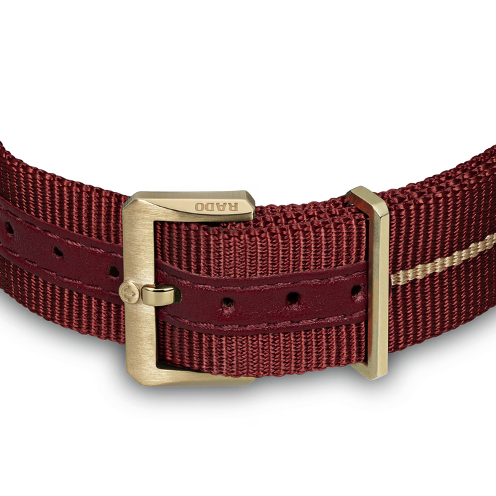 Captain Cook Bronze/Red Fabric Strap 42MM Watch