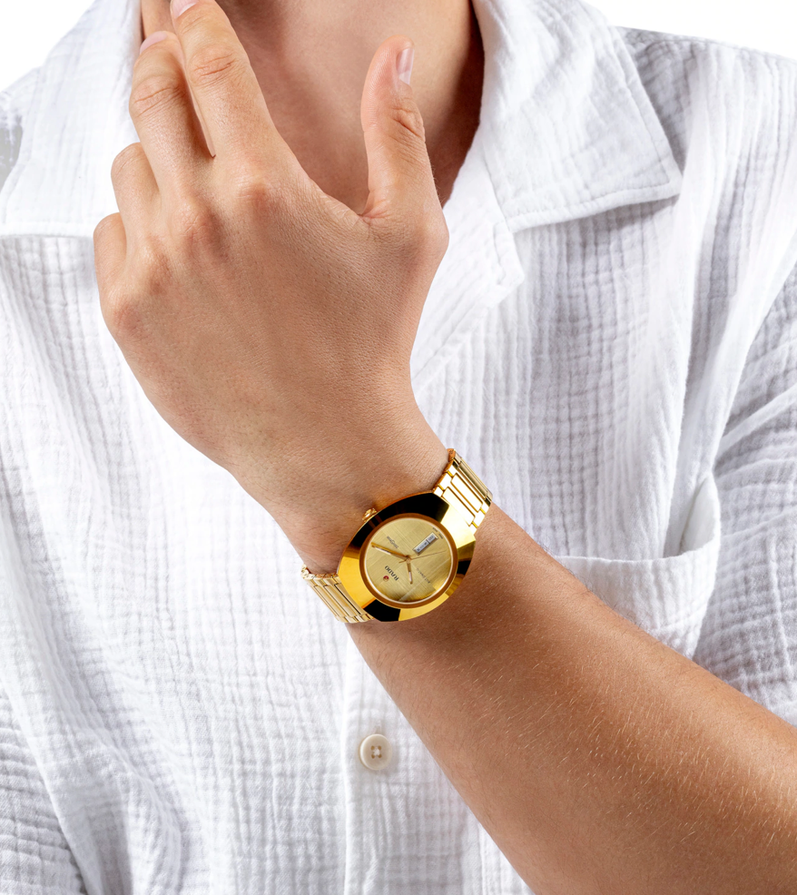 DiaStar Original SS Yellow, Champagne Dial 38MM Watch