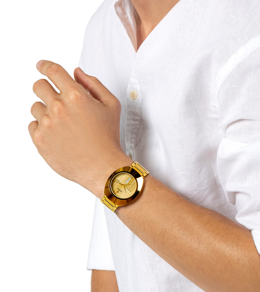 DiaStar Original SS Yellow, Champagne Dial 38MM Watch
