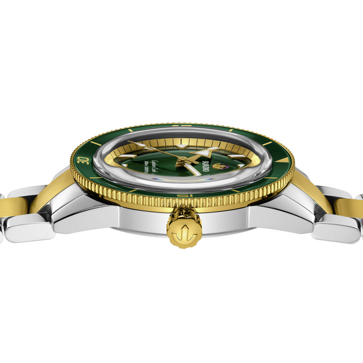 Captain Cook Green Dial Two Tone 42MM Watch