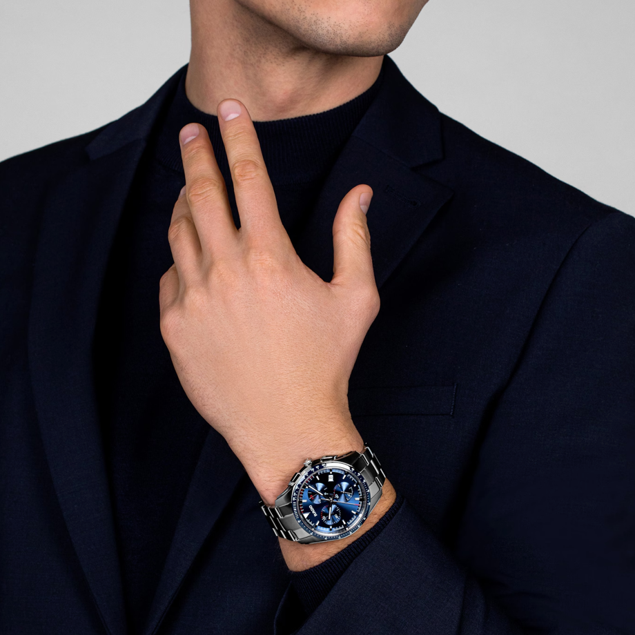 Hyperchrome Blue Bezel and Dial 45MM Watch