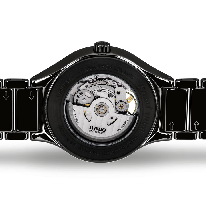 True Round Open Heart Black Ceramic 40MM Watch