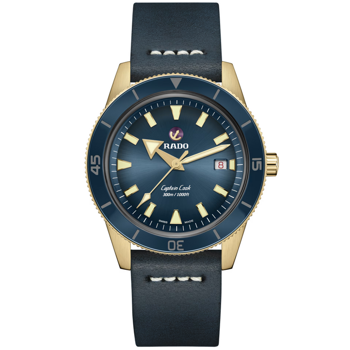 Captain Cook Bronze/Blue 42MM Watch