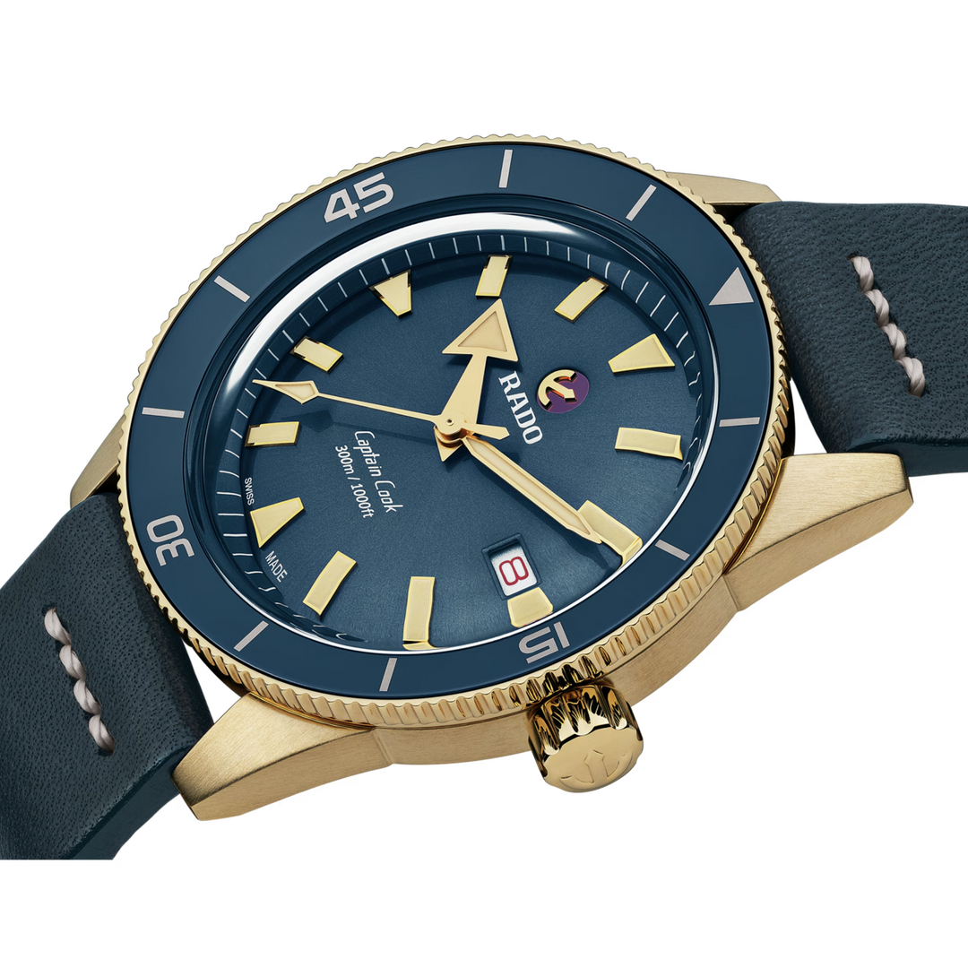 Captain Cook Bronze/Blue 42MM Watch
