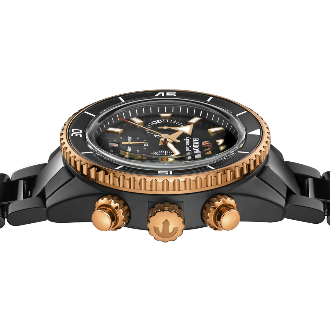 Captain Cook Chronograph Black Ceramic 42MM Watch