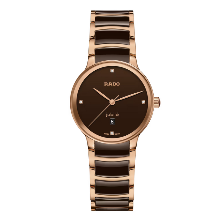 Centrix Brown/Rose Gold PVD with Diamond 30MM Watch