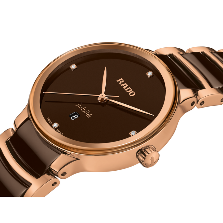 Centrix Brown/Rose Gold PVD with Diamond 30MM Watch