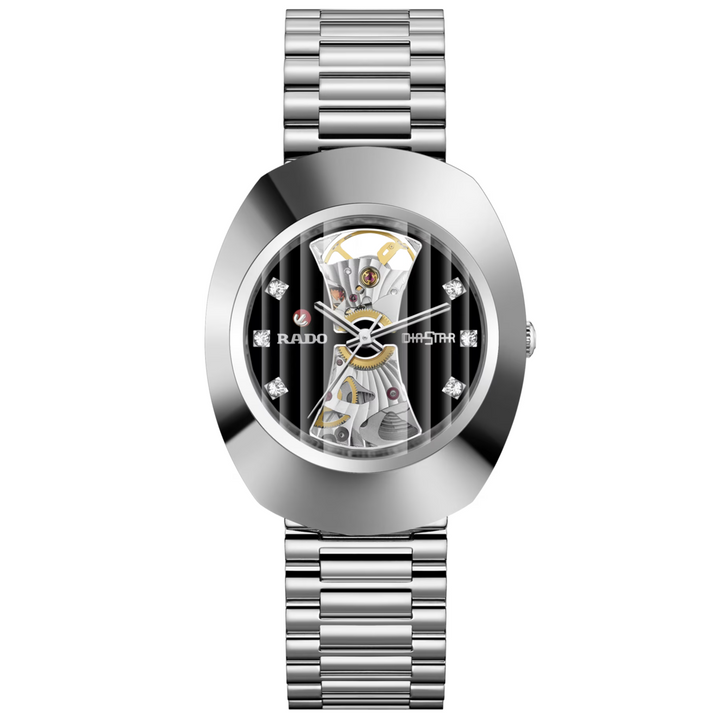 DiaStar Stainless Steel Open Heart 38MM Watch