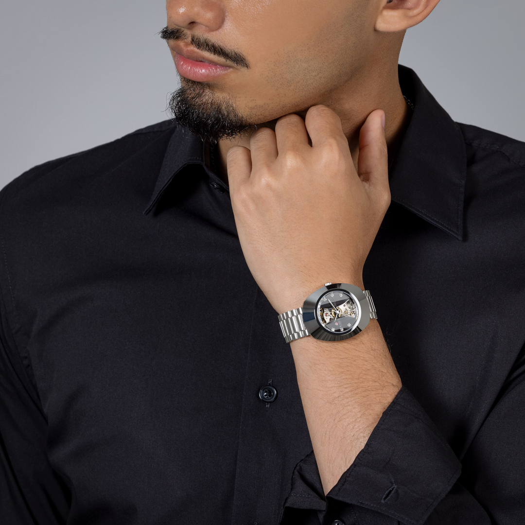 DiaStar Stainless Steel Open Heart 38MM Watch
