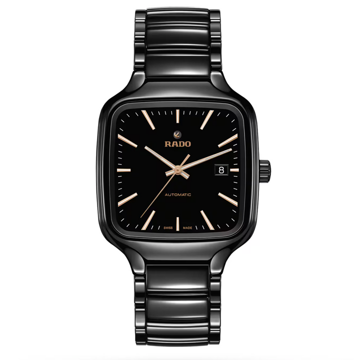 True Square Black Ceramic 38MM Watch