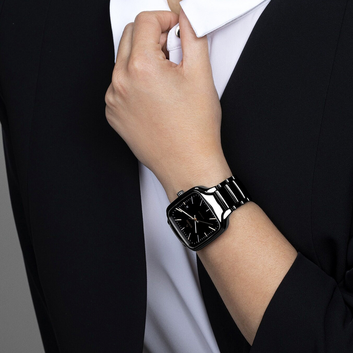 True Square Black Ceramic 38MM Watch