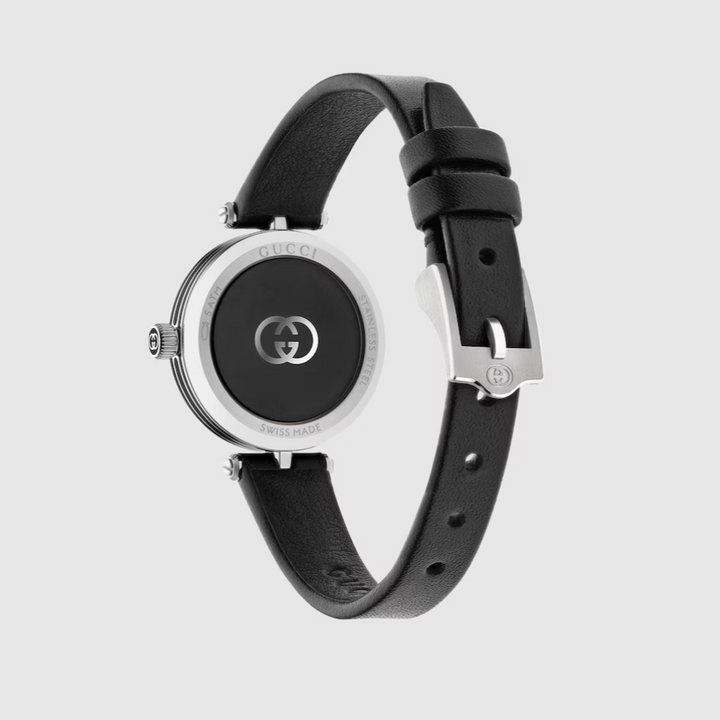 Model 200 Black Leather 24MM Watch
