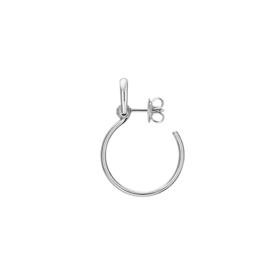 Horsebit White Gold with Diamonds Earrings