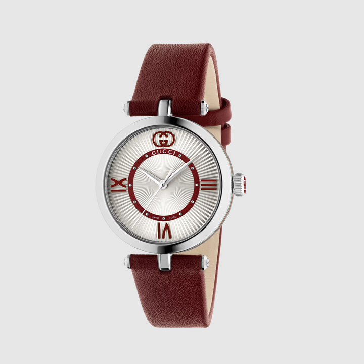 Model 2000 Red Leather Strap 30MM Watch