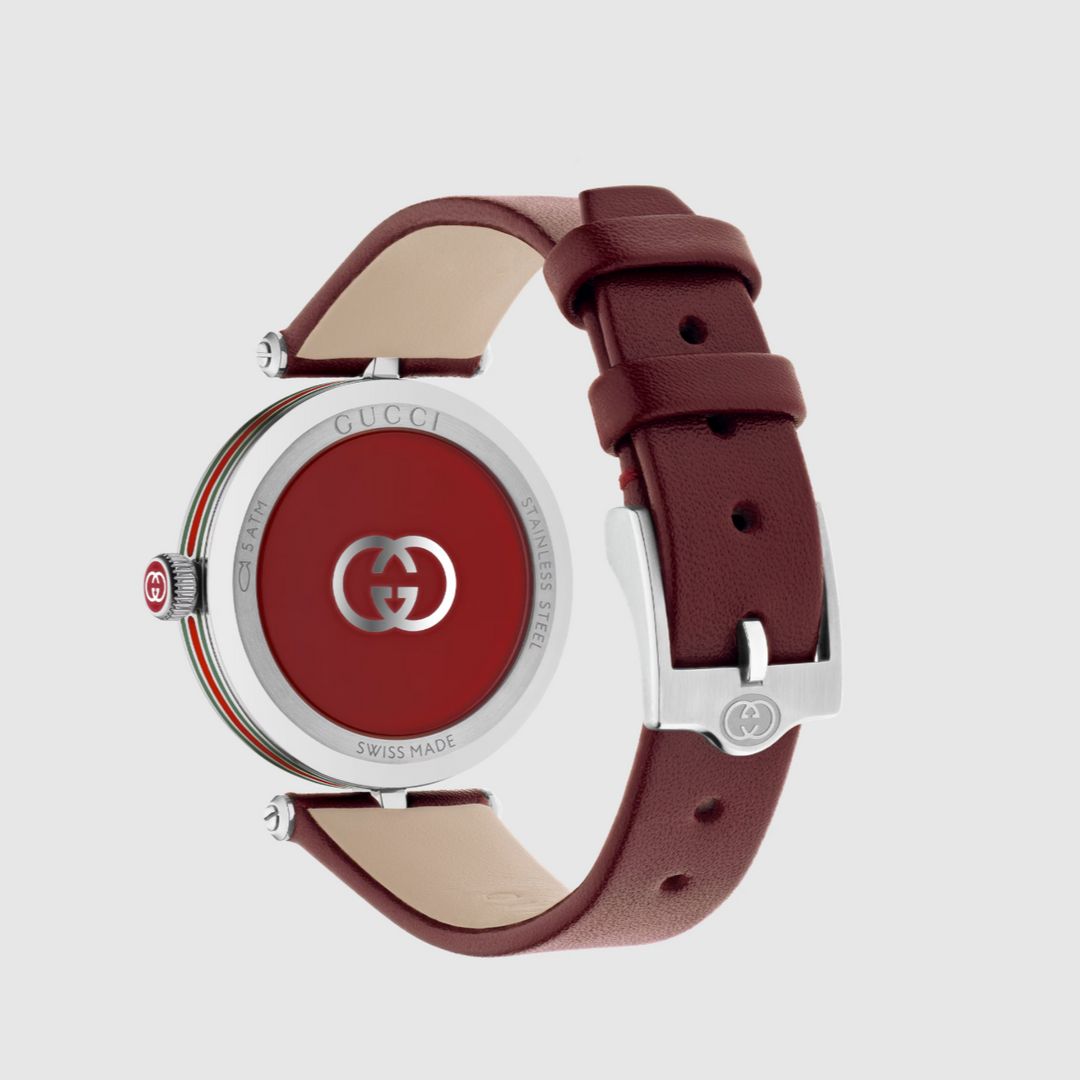 Model 2000 Red Leather Strap 30MM Watch