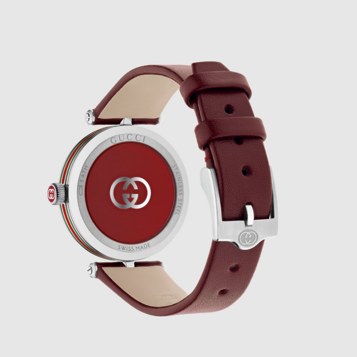 Model 2000 Red Leather Strap 30MM Watch