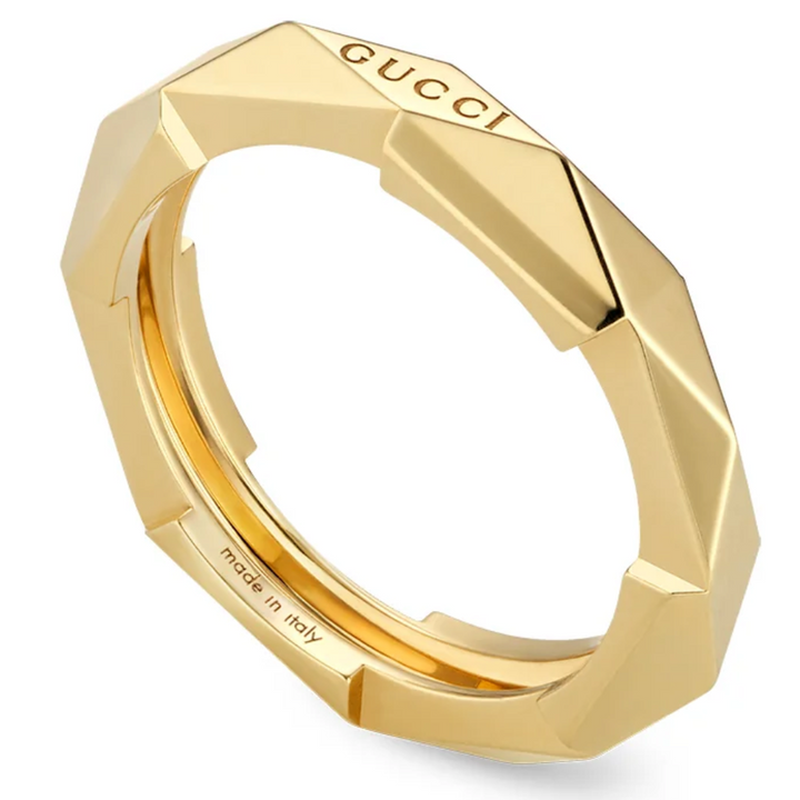Link To Love Mirror Finish Yellow Gold 4MM Ring