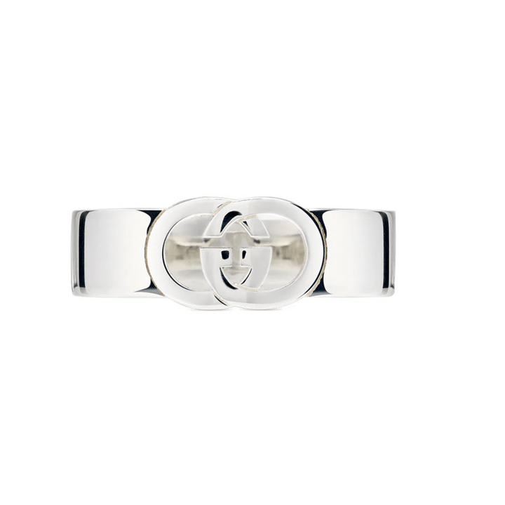 Interlocking G Silver Ring