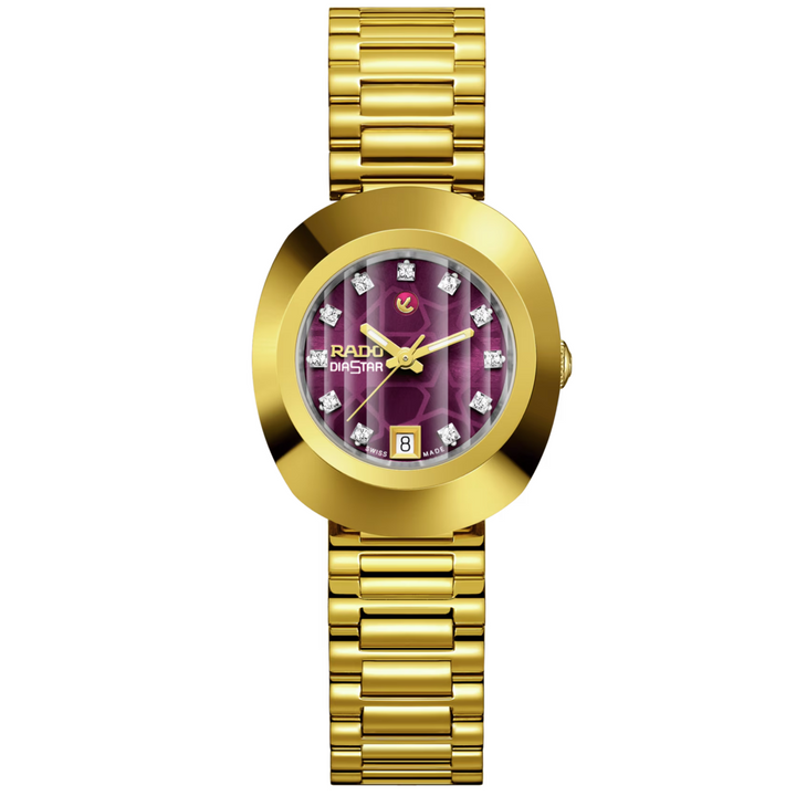 Original Yellow Gold PVD Purple Dial 27MM Watch