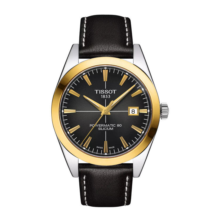 Gentleman Powermatic Black Dial and Strap 40MM Watch