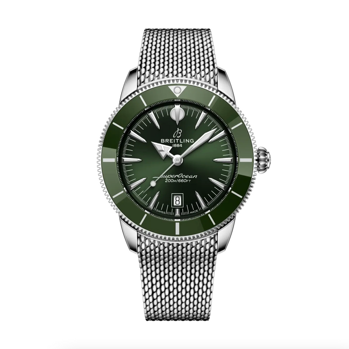 Superocean Heritage B31 Green Dial with Metal Strap 44MM Watch