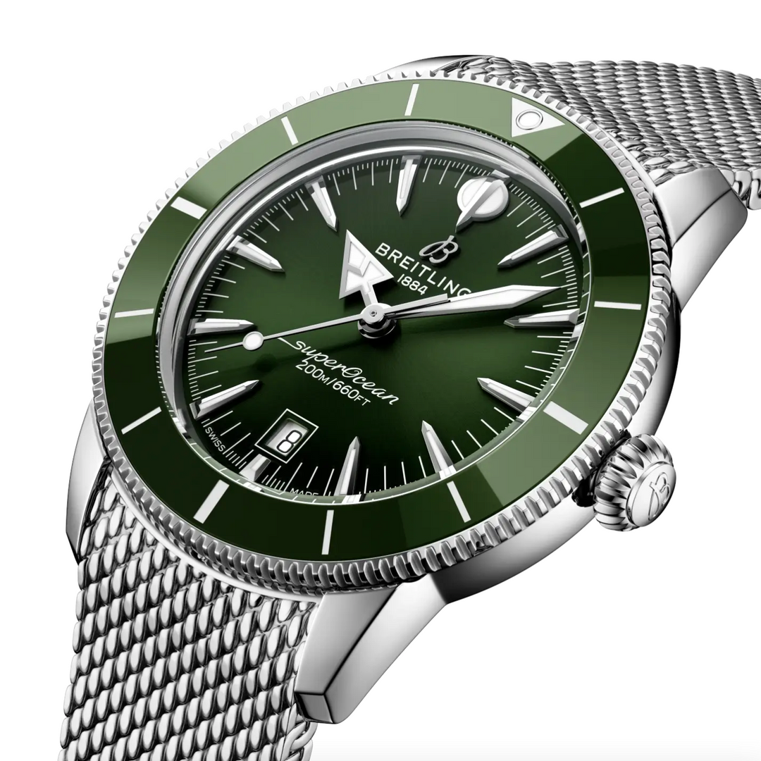 Superocean Heritage B31 Green Dial with Metal Strap 44MM Watch