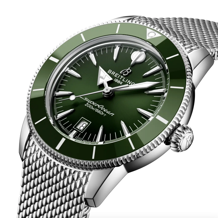 Superocean Heritage B31 Green Dial with Metal Strap 44MM Watch