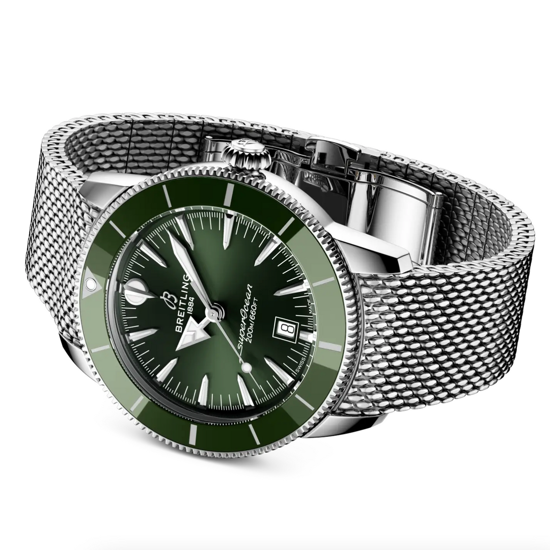 Superocean Heritage B31 Green Dial with Metal Strap 44MM Watch