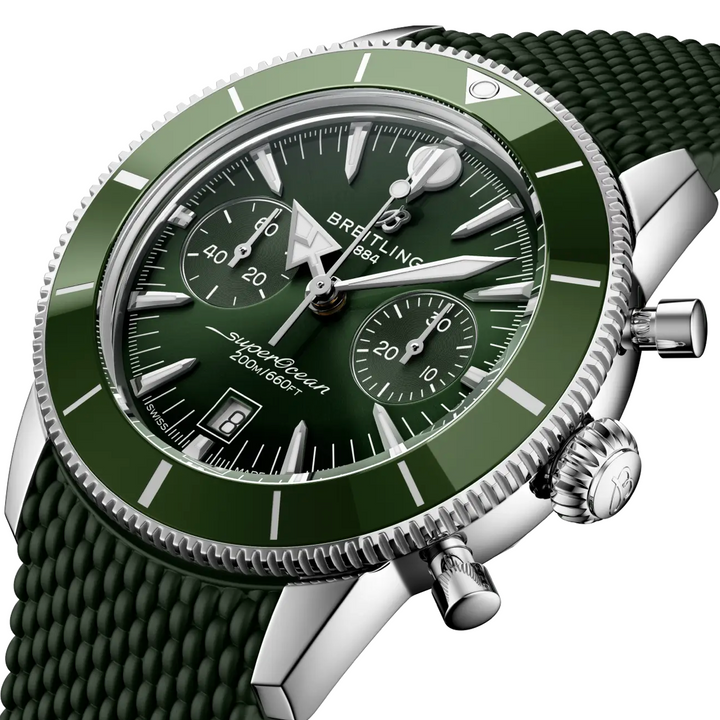 Superocean Heritage B01 Chronograph Green Dial and Strap 42MM Watch