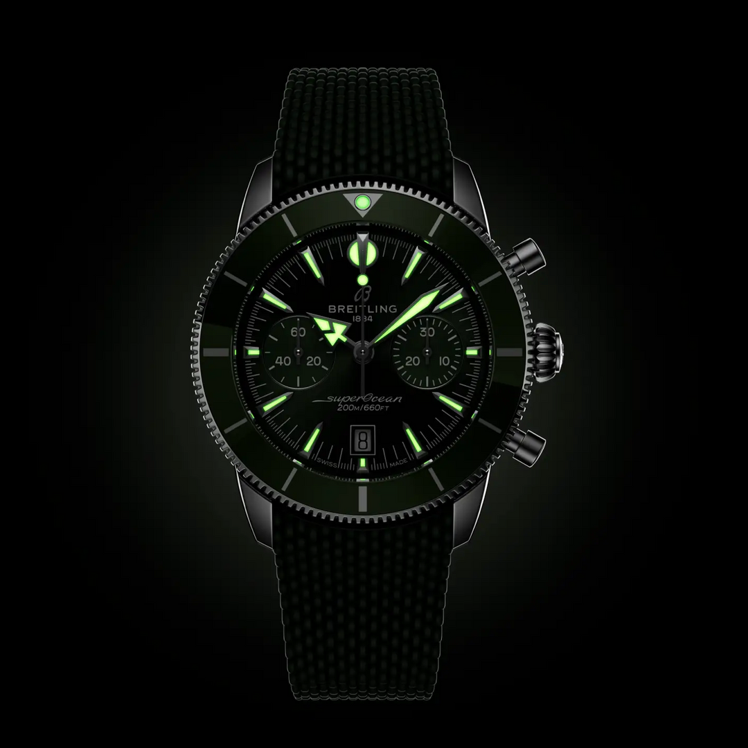 Superocean Heritage B01 Chronograph Green Dial and Strap 42MM Watch