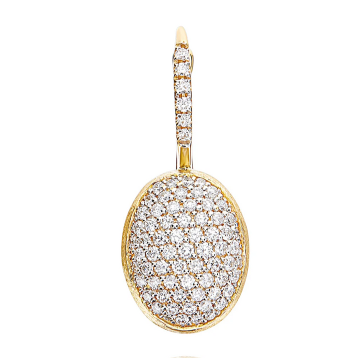 Ciliegine Gold and Diamonds Ball Drop Earrings (Medium)
