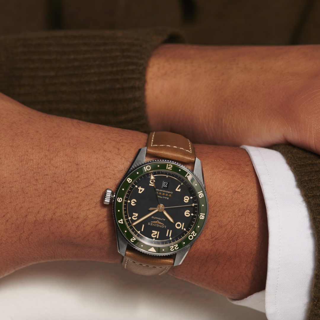 Spirit Zulu Time Blue Bezel with Black Dial 42MM Watch