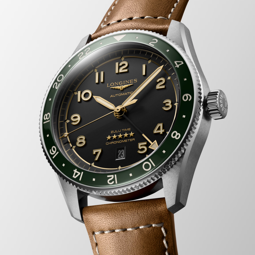 Spirit Zulu Time Blue Bezel with Black Dial 42MM Watch