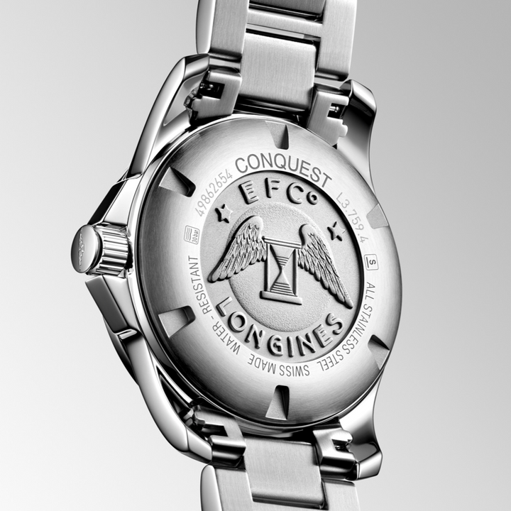 Conquest Stainless Steel Silver Dial 40MM Watch