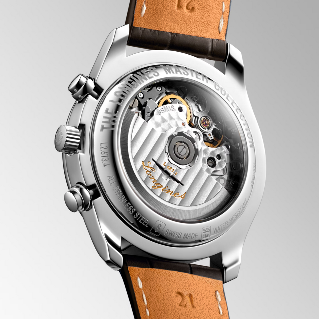 Master Collection Moonphase Brown Strap 44MM Watch