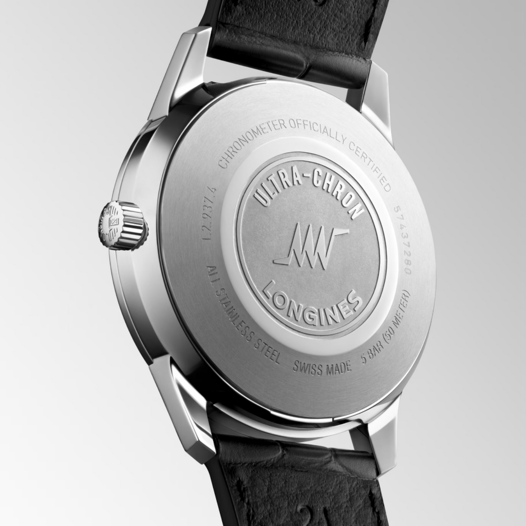 Ultrasonic Chron Classic Black Strap 37MM Watch