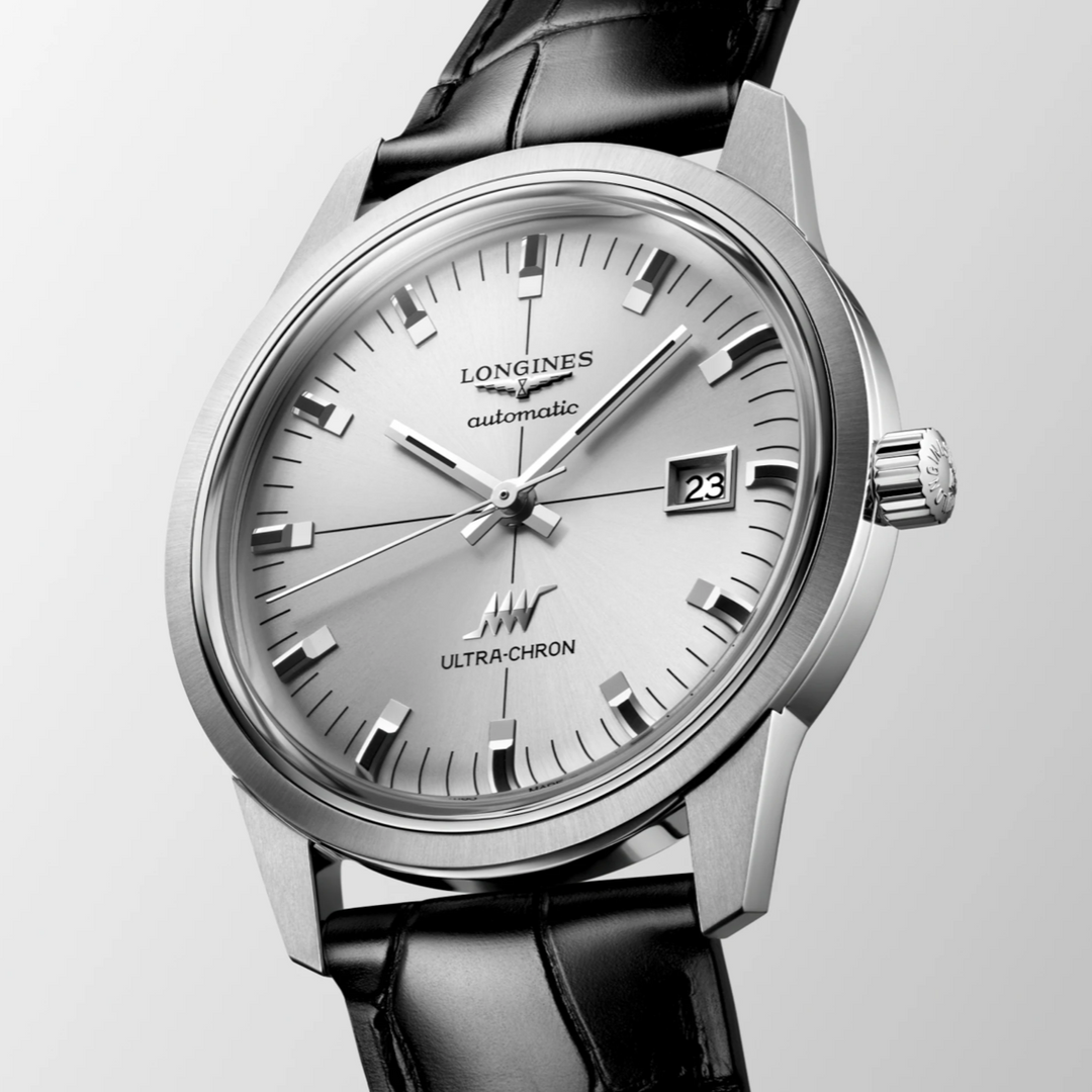 Ultrasonic Chron Classic Black Strap 37MM Watch