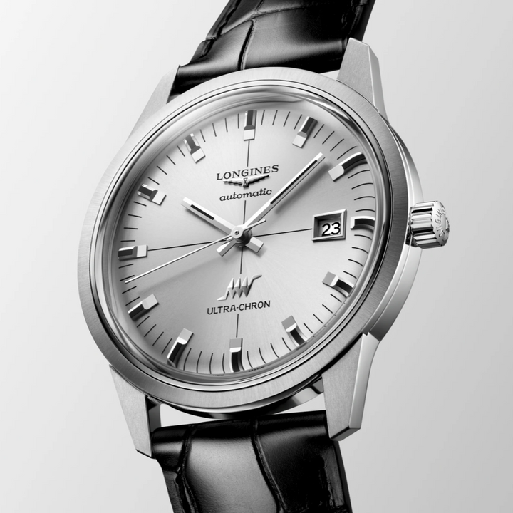 Ultrasonic Chron Classic Black Strap 37MM Watch