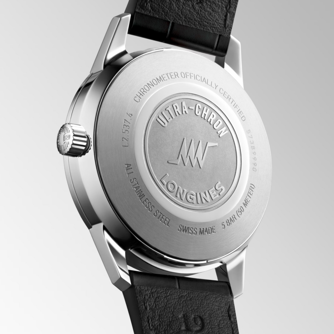 Ultra Chron Classic Black Strap 37MM Watch