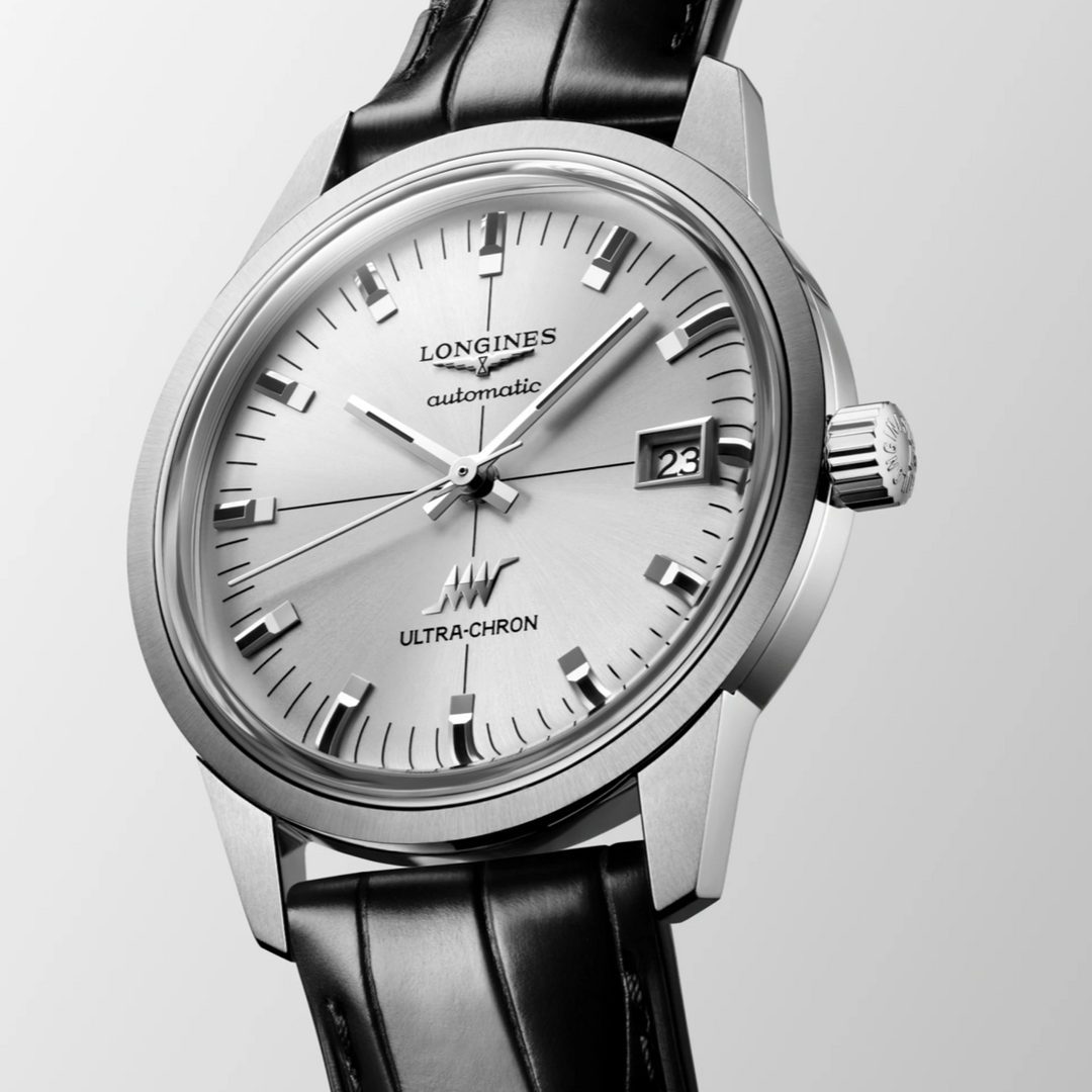 Ultra Chron Classic Black Strap 37MM Watch