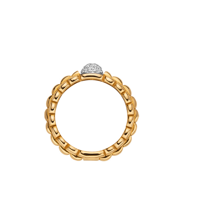 Eka Yellow and White Gold Diamond Ring