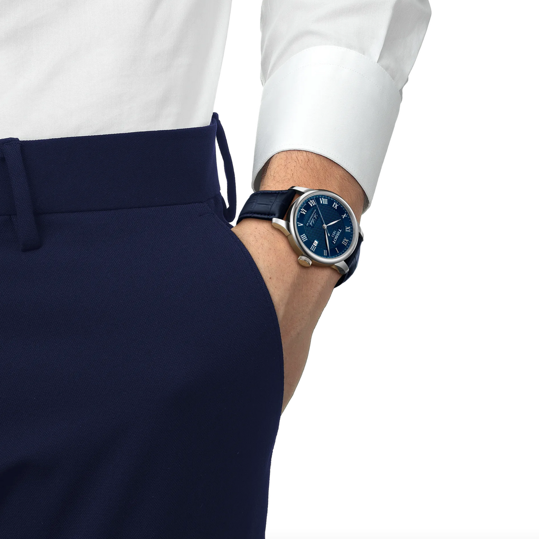 Le Locle Blue Dial and Strap 39MM Watch