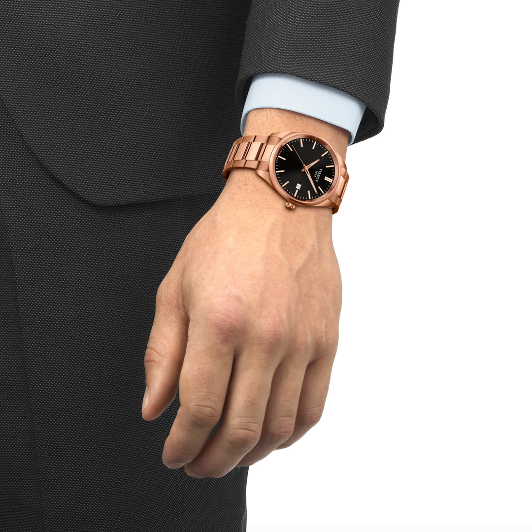 PR 100 Rose Gold PVD with Black Dial 40MM Watch