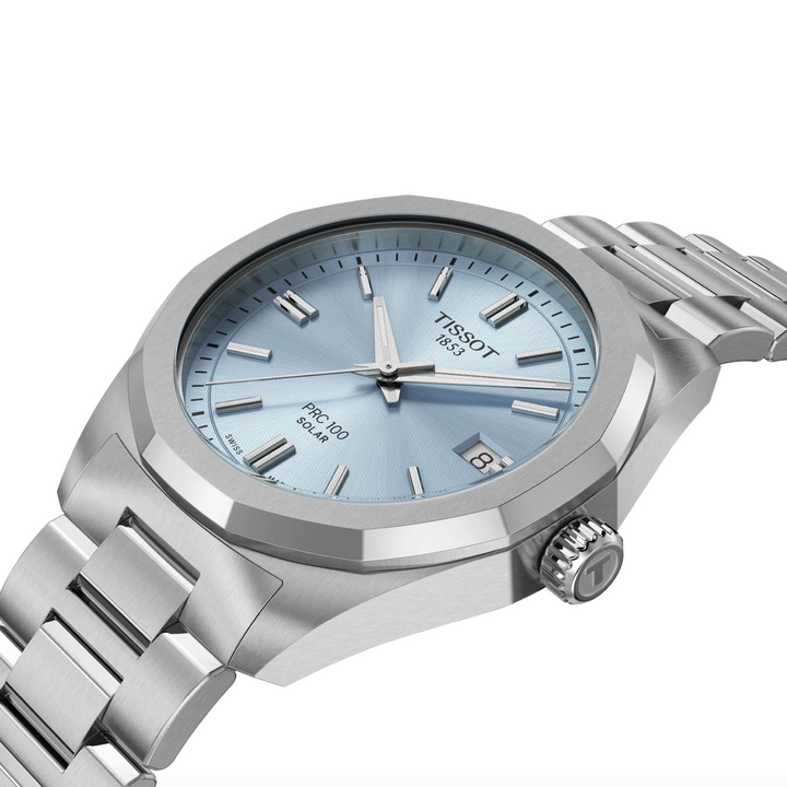 PRC 100 Solar Ice Blue 34MM Watch